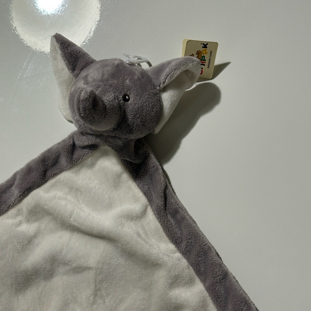 Plush Gray Elephant Lovey Security Blanket - PlushPals